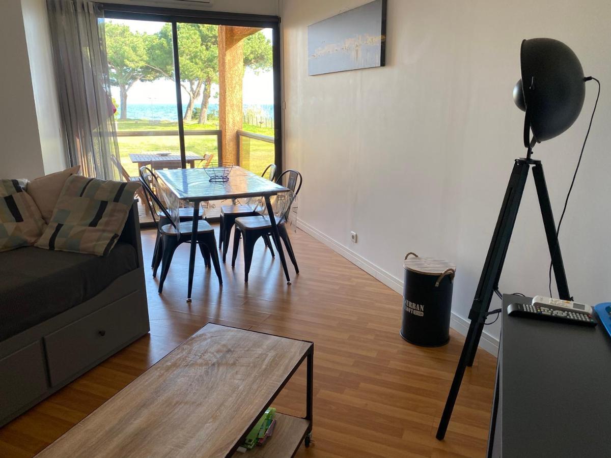 Residence Santa Lucia, Studio Avec Piscine , Vue Mer Et Pied Dans L'Eau , Moriani-Plage Bagian luar foto